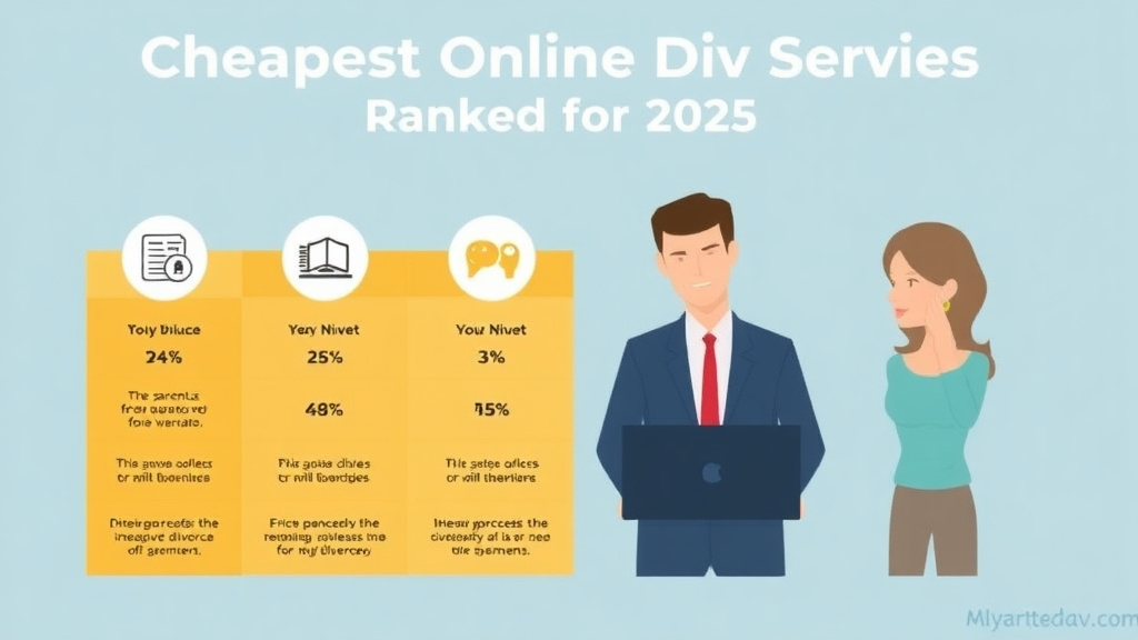 Visual guide for practical steps in cheapest online divorce services ranked: 2025 price comparison