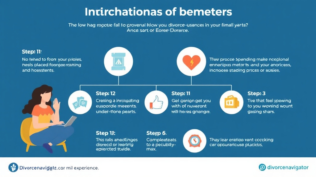 Visual guide for practical steps in divorcenavigator customer stories: real experiences