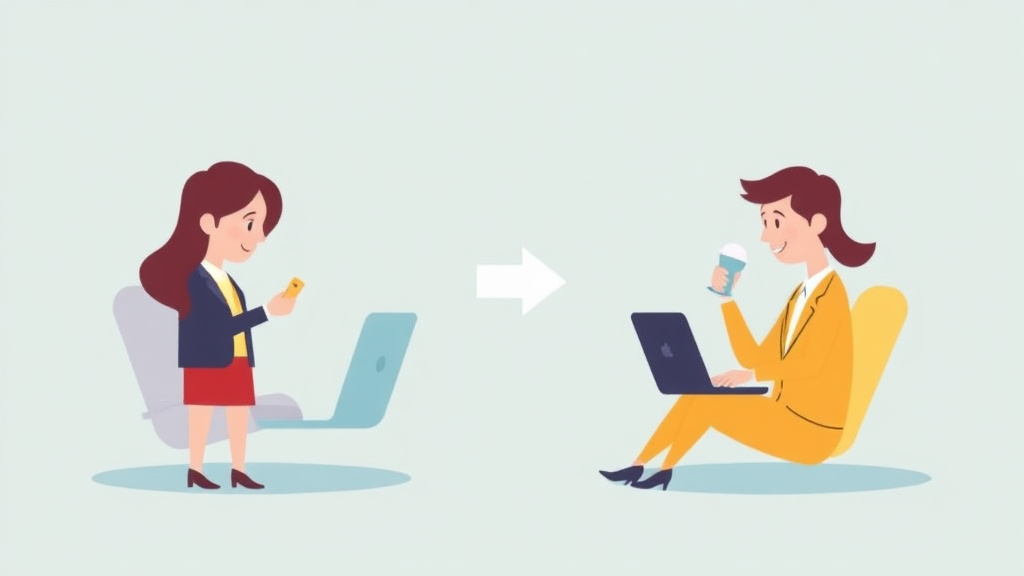 Illustration showing key concepts related to divorcenavigator vs. turbotax-style divorce tools: what works better