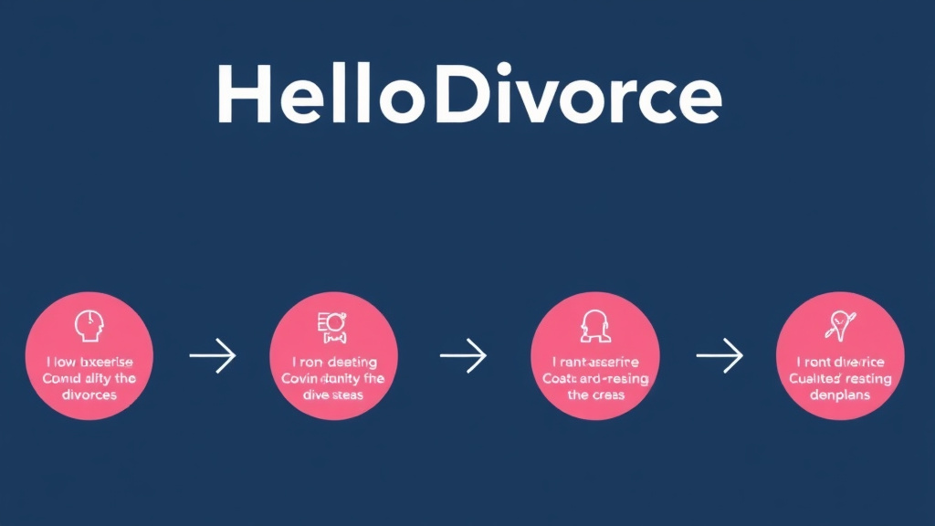 Visual guide for practical steps in hellodivorce review: pricing, process, and quality