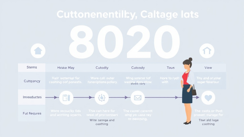 Visual guide for practical steps in 80/20 custody schedule: standard visitation arrangements