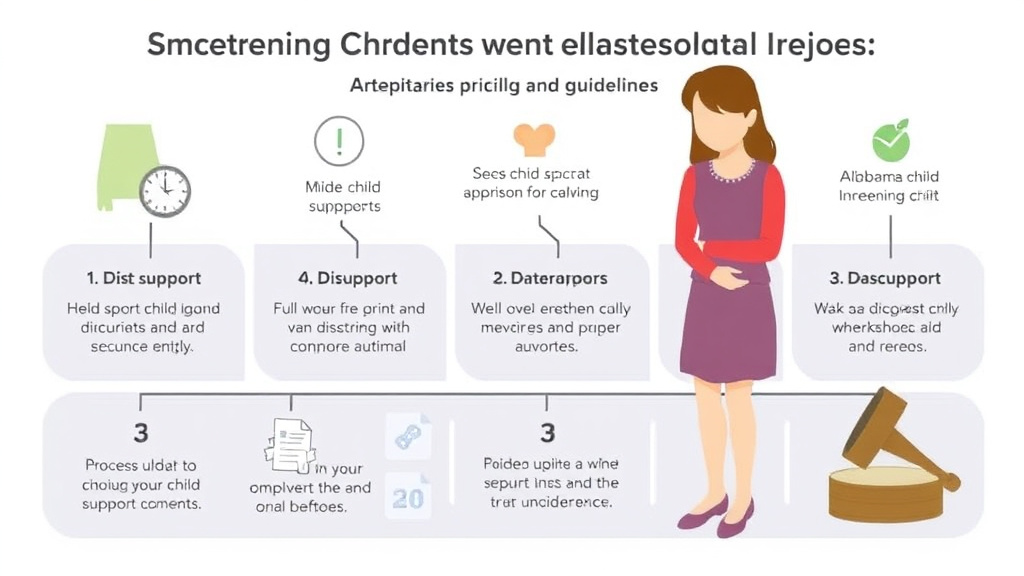 Visual guide for practical steps in alabama child support guidelines and calculator