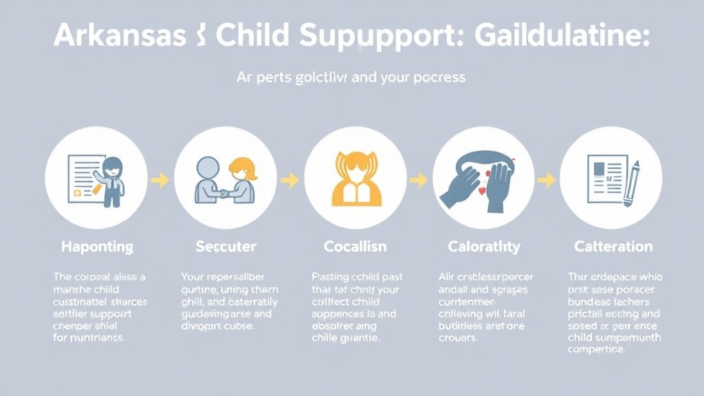 Visual guide for practical steps in arkansas child support guidelines and calculator