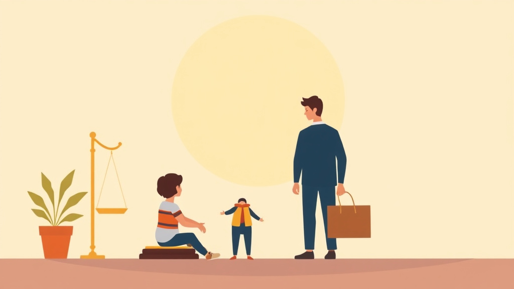 Illustration showing key concepts related to california child support guidelines and calculator