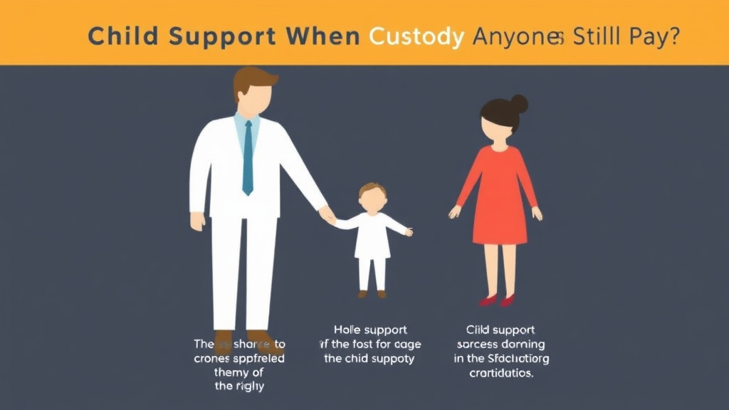 Visual guide for practical steps in child support with 50/50 custody: does anyone still pay