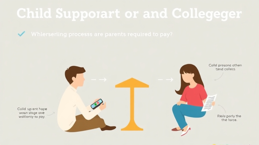 Visual guide for practical steps in child support and college: are parents required to pay