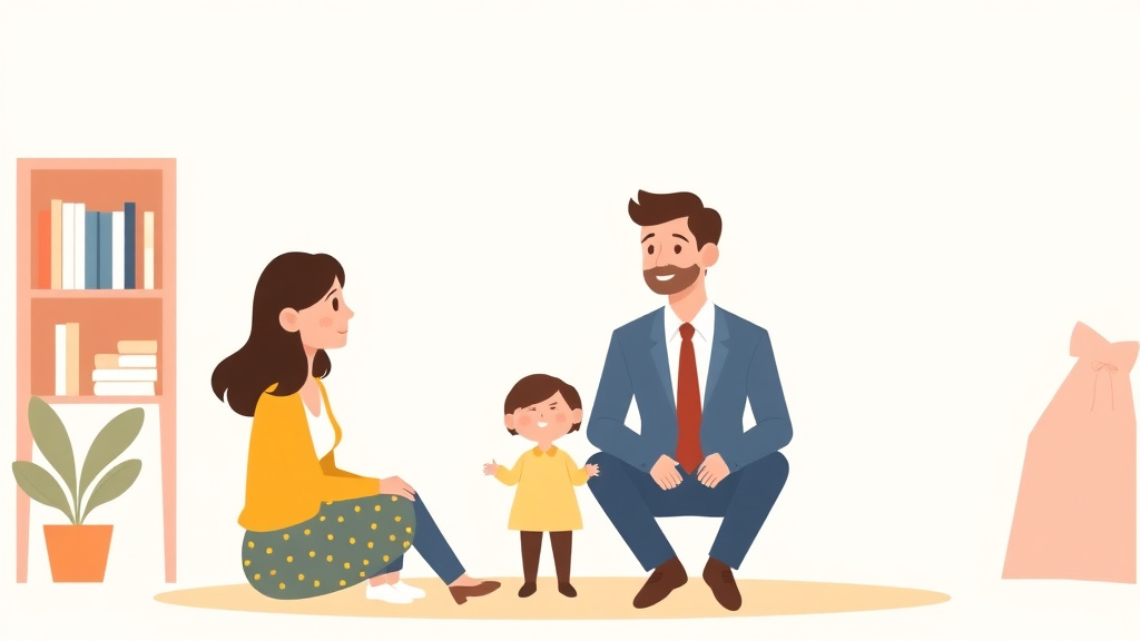 Illustration showing key concepts related to child support for high-income parents: above the guidelines