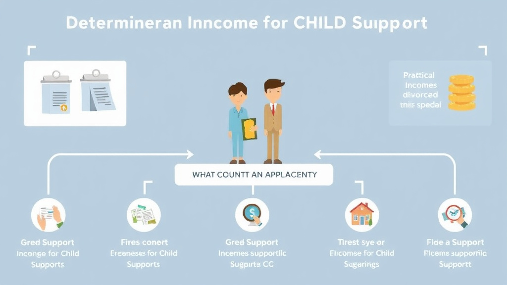 Visual guide for practical steps in determining income for child support: what counts