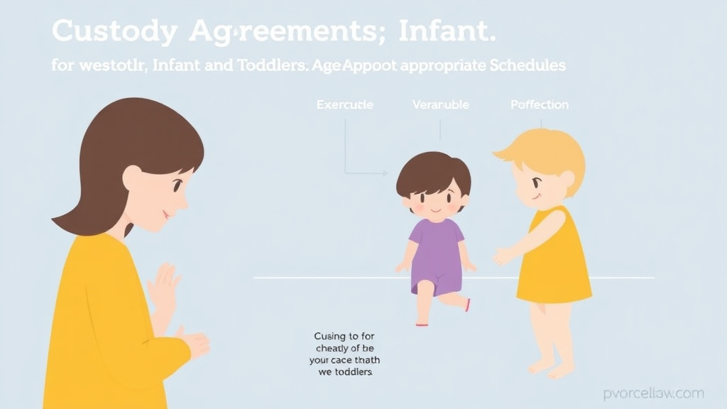 Visual guide for practical steps in custody agreements for infants and toddlers: age-appropriate schedules