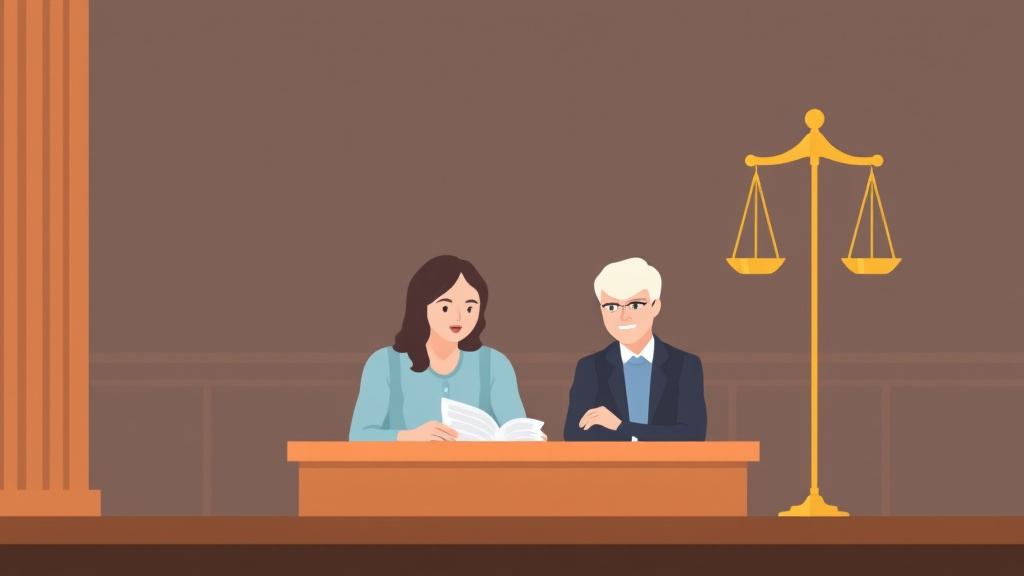 Illustration showing key concepts related to custody and mental health: addressing concerns in court