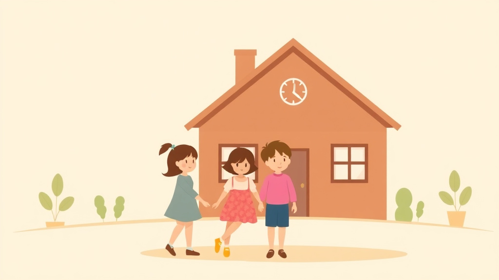 Illustration showing key concepts related to custody and relocation: state rules for moving with children