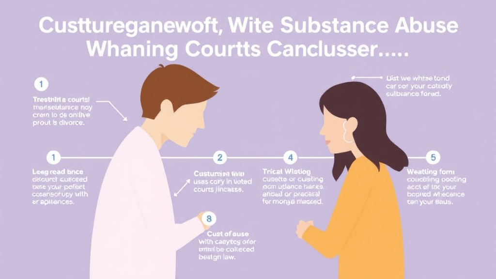 Visual guide for practical steps in custody and substance abuse: what courts consider