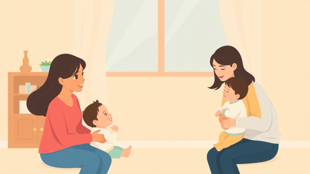 Illustration showing key concepts related to custody arrangements for infants and toddlers