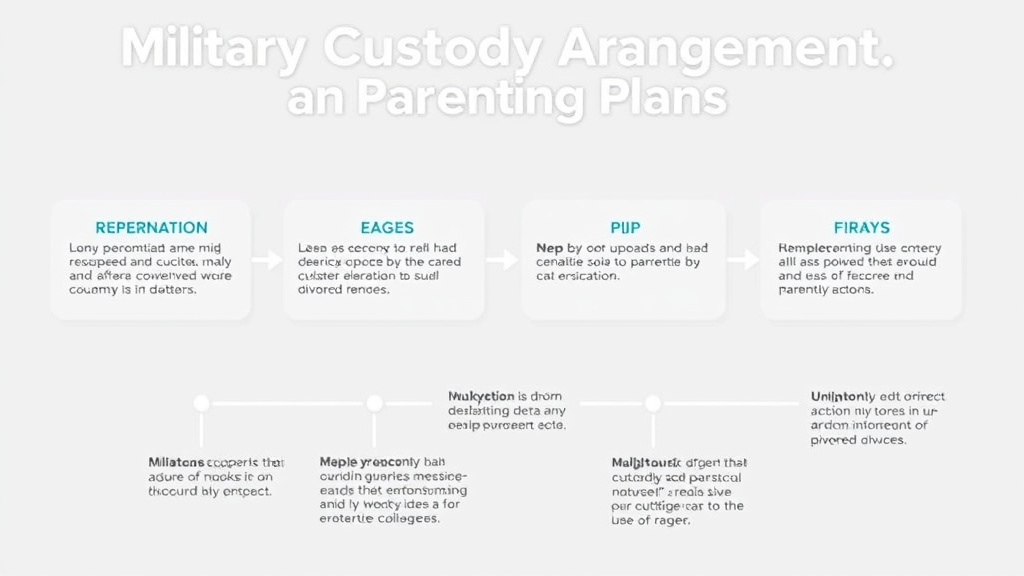 Visual guide for practical steps in military custody arrangements: deployment, pcs, and parenting plans