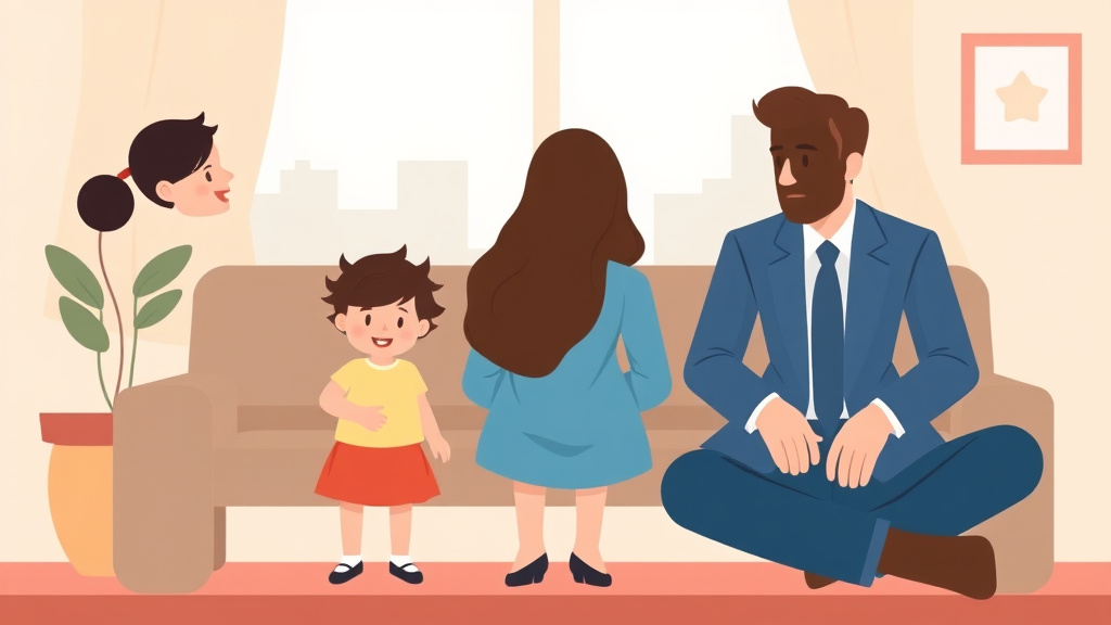 Illustration showing key concepts related to modifying custody when a parent relocates