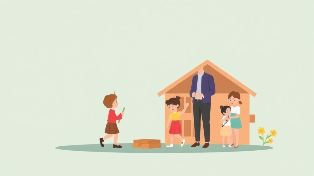 Illustration showing key concepts related to georgia child support guidelines and calculator