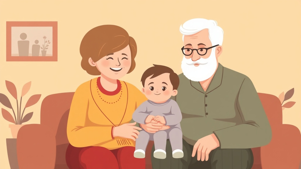 Illustration showing key concepts related to grandparent custody: when grandparents can seek custody
