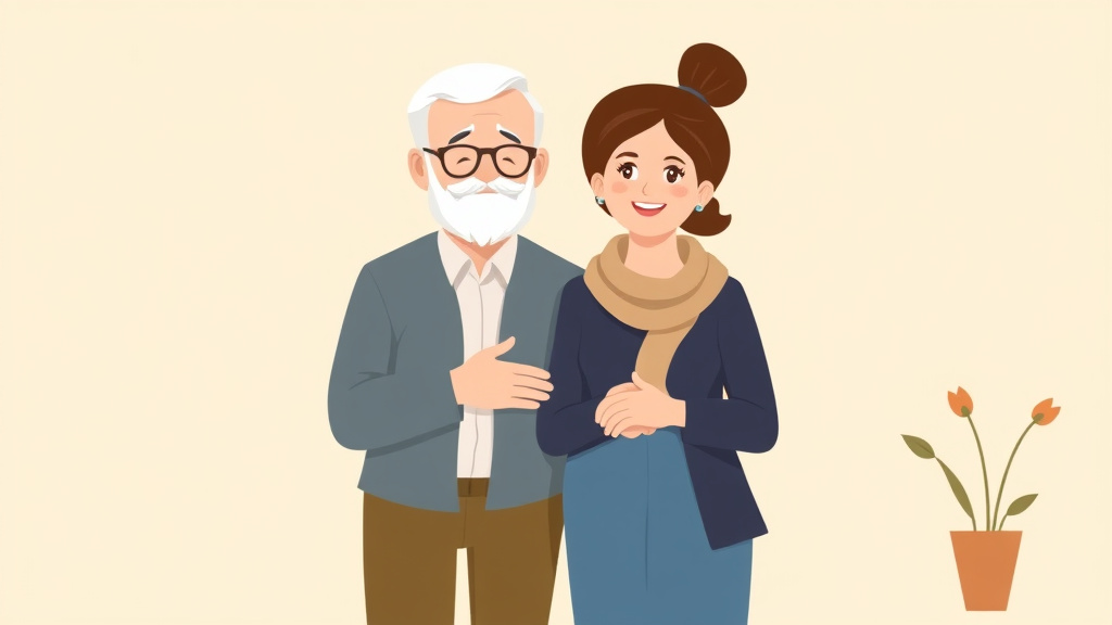 Illustration showing key concepts related to grandparent visitation rights by state