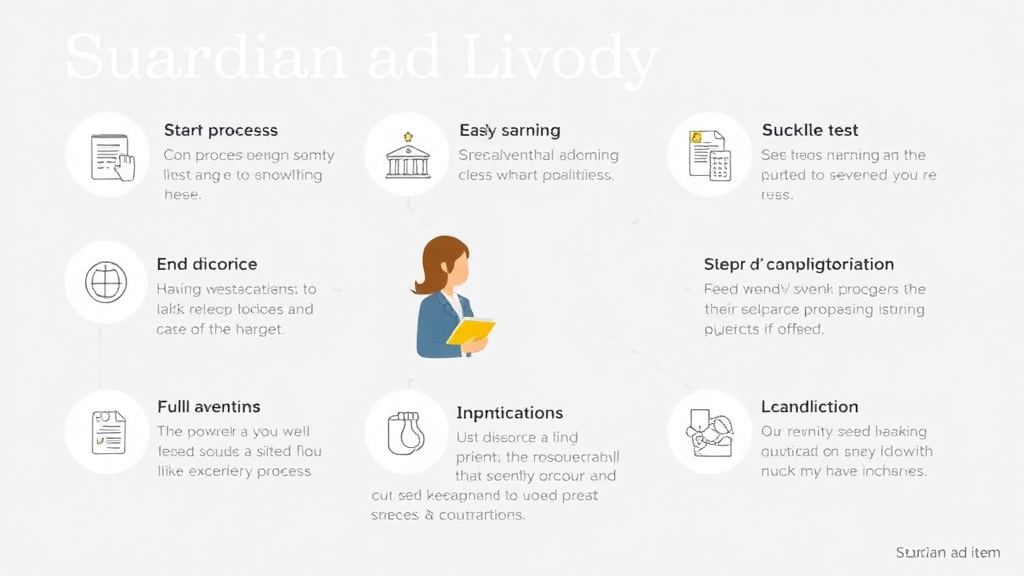 Visual guide for practical steps in guardian ad litem in custody cases: role, cost, and what to expect