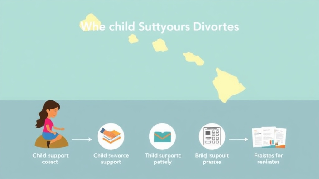 Visual guide for practical steps in hawaii child support guidelines and calculator