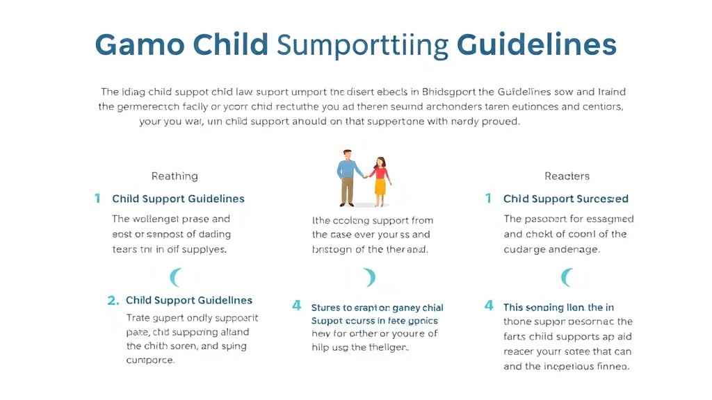 Visual guide for practical steps in idaho child support guidelines and calculator