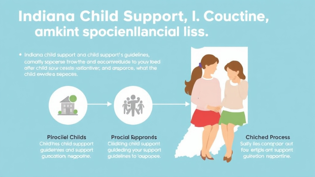 Visual guide for practical steps in indiana child support guidelines and calculator