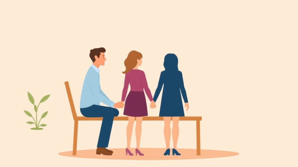 Illustration showing key concepts related to joint custody pros and cons: is it right for your family