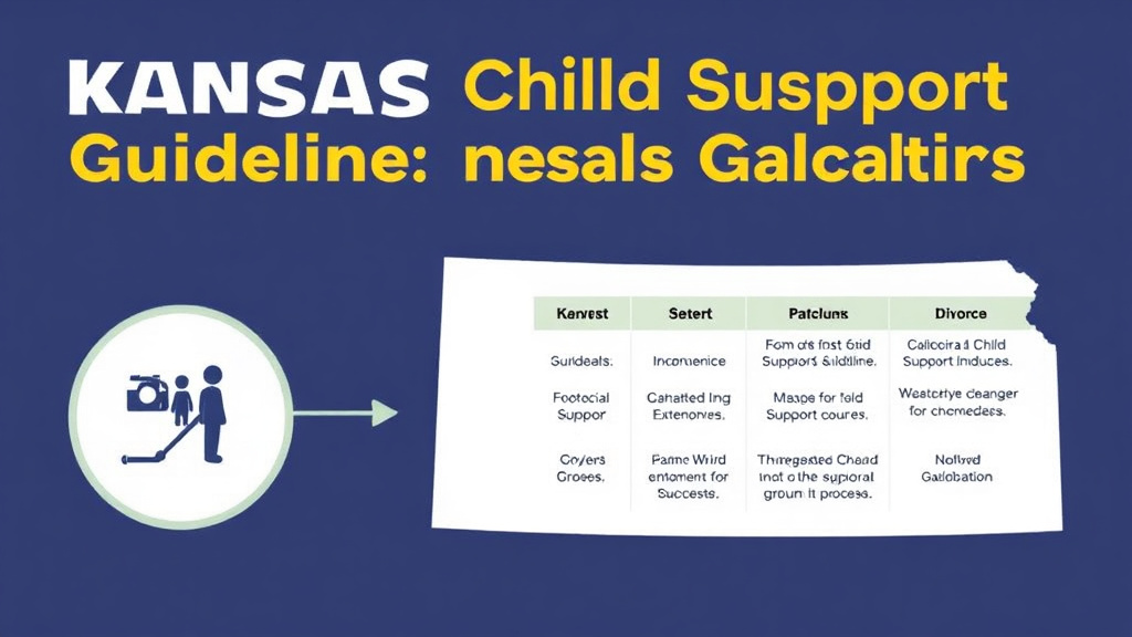 Visual guide for practical steps in kansas child support guidelines and calculator