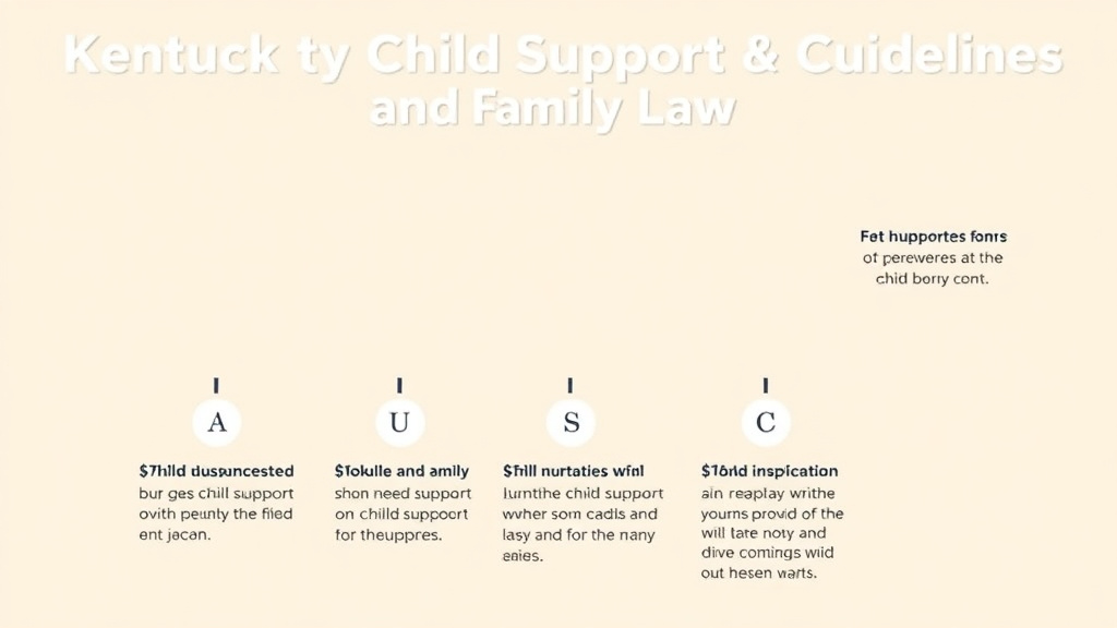 Visual guide for practical steps in kentucky child support guidelines and calculator