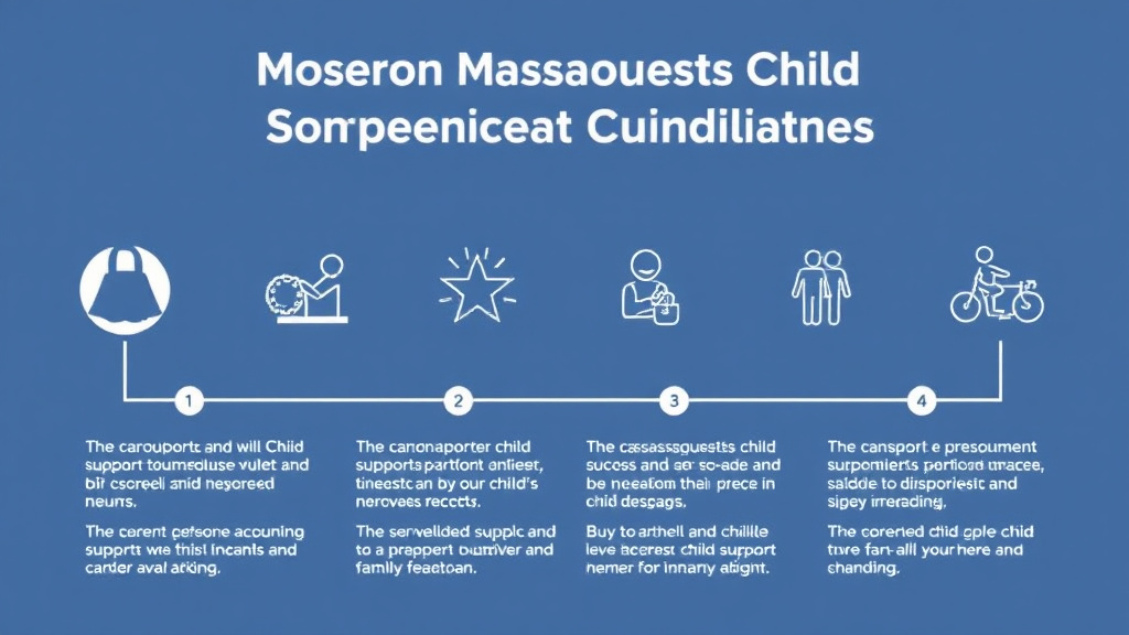Visual guide for practical steps in massachusetts child support guidelines and calculator