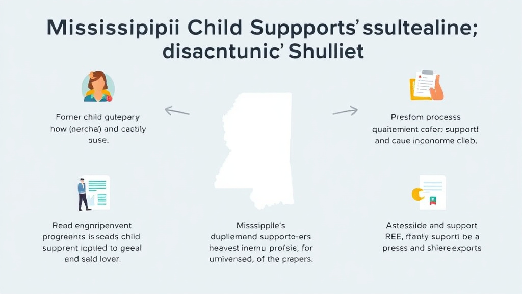 Visual guide for practical steps in mississippi child support guidelines and calculator