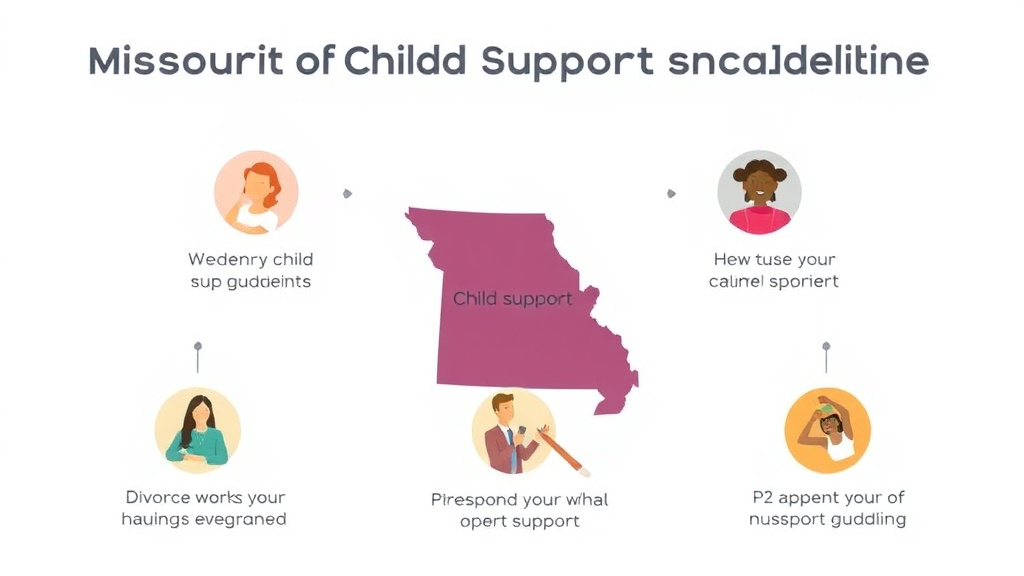 Visual guide for practical steps in missouri child support guidelines and calculator