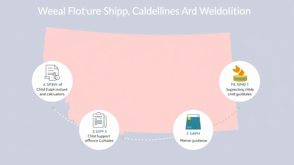 Visual guide for practical steps in montana child support guidelines and calculator