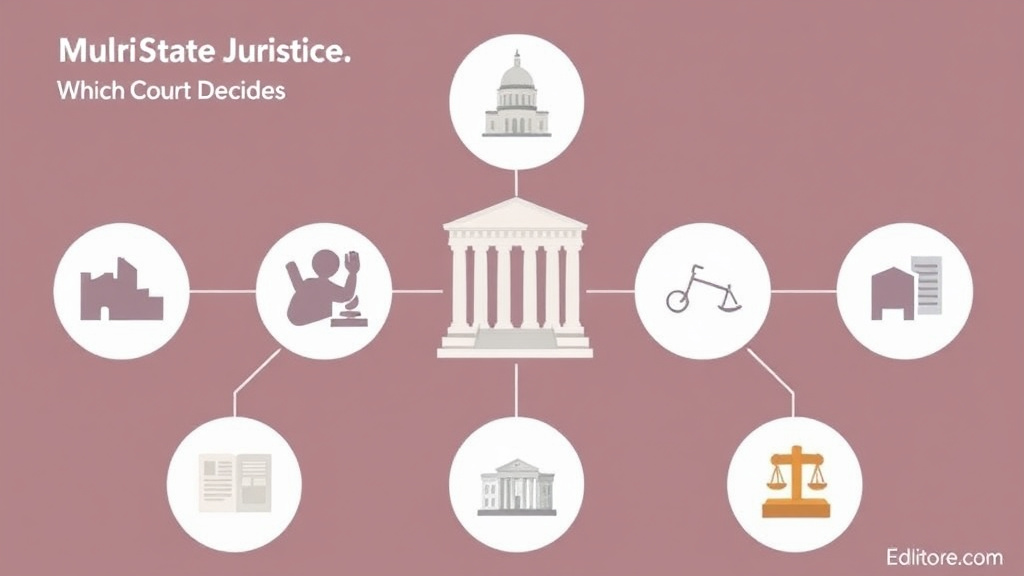 Visual guide for practical steps in multi-state custody jurisdiction: which court decides
