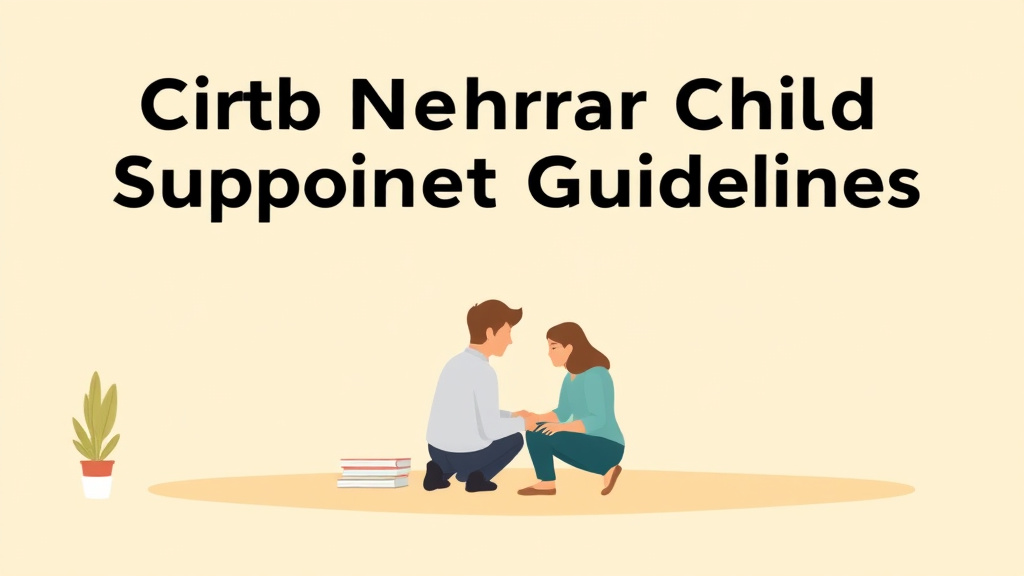 Illustration showing key concepts related to nebraska child support guidelines and calculator