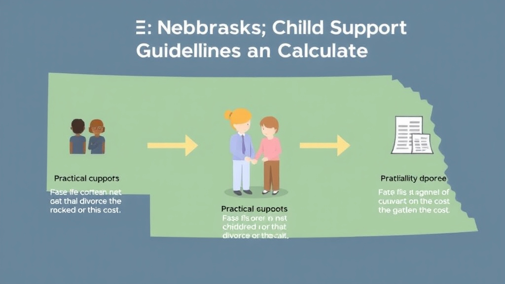 Visual guide for practical steps in nebraska child support guidelines and calculator