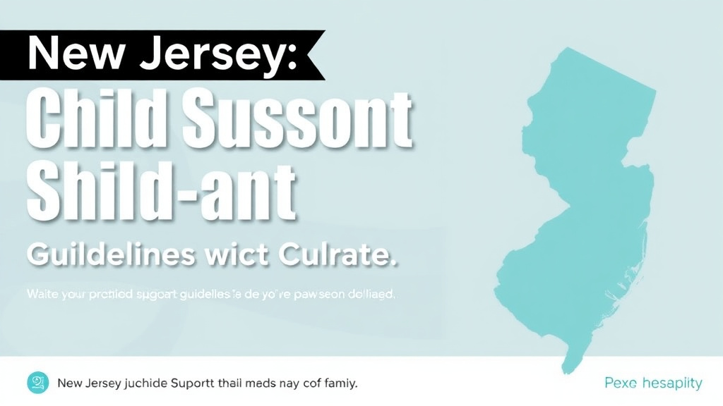 Visual guide for practical steps in new jersey child support guidelines and calculator