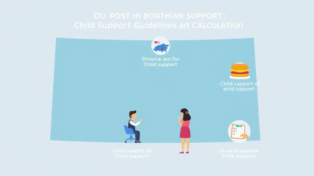 Visual guide for practical steps in north dakota child support guidelines and calculator