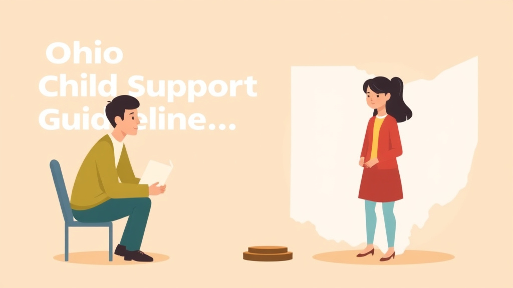 Illustration showing key concepts related to ohio child support guidelines and calculator