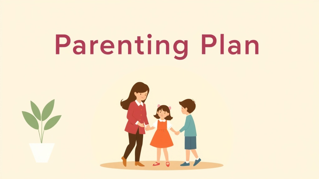 Illustration showing key concepts related to parenting plan for preschoolers: ages 3 to 5