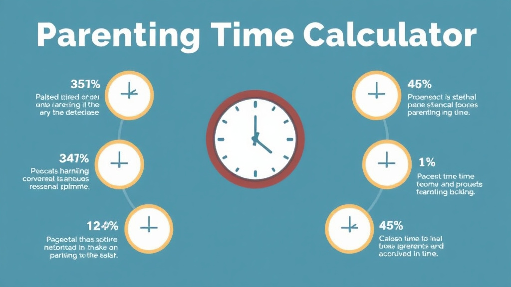 Visual guide for practical steps in parenting time calculator: how percentage is determined