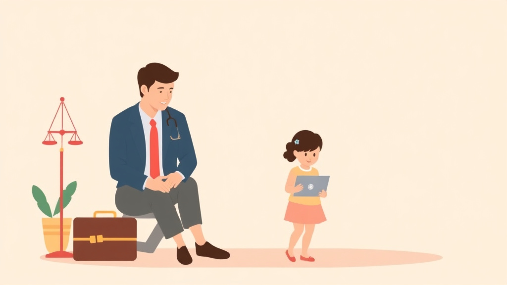 Illustration showing key concepts related to pennsylvania child support guidelines and calculator