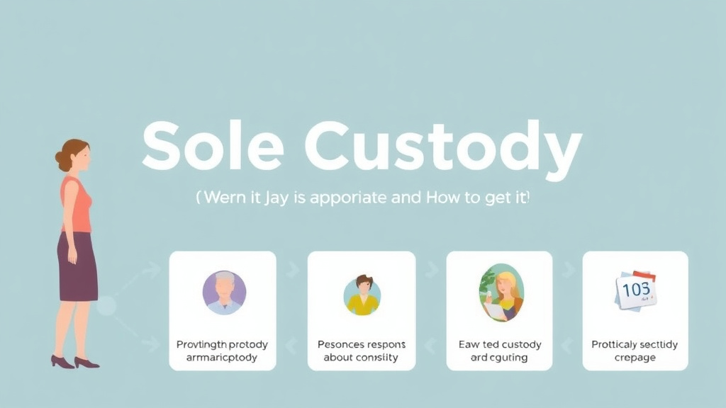 Visual guide for practical steps in sole custody: when it is appropriate and how to get it