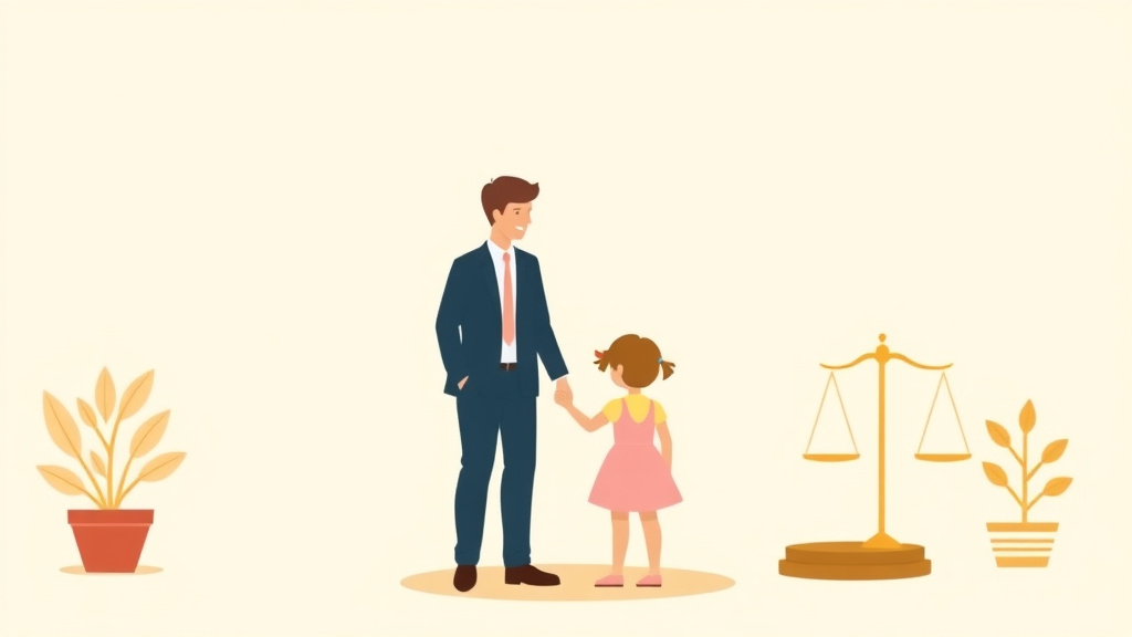 Illustration showing key concepts related to south carolina child support guidelines and calculator