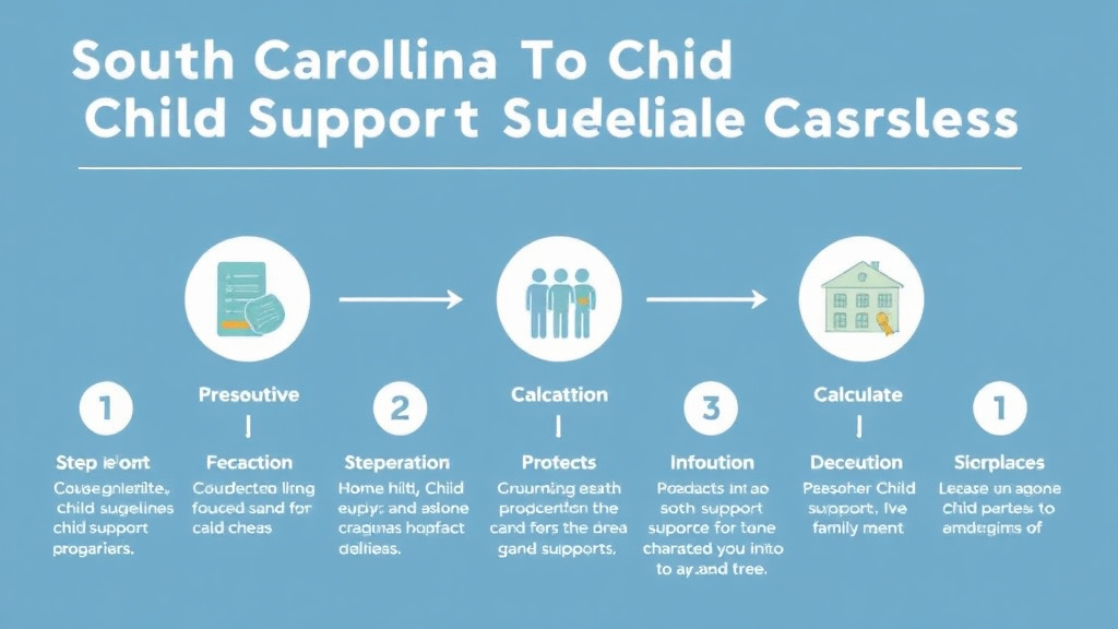 Visual guide for practical steps in south carolina child support guidelines and calculator