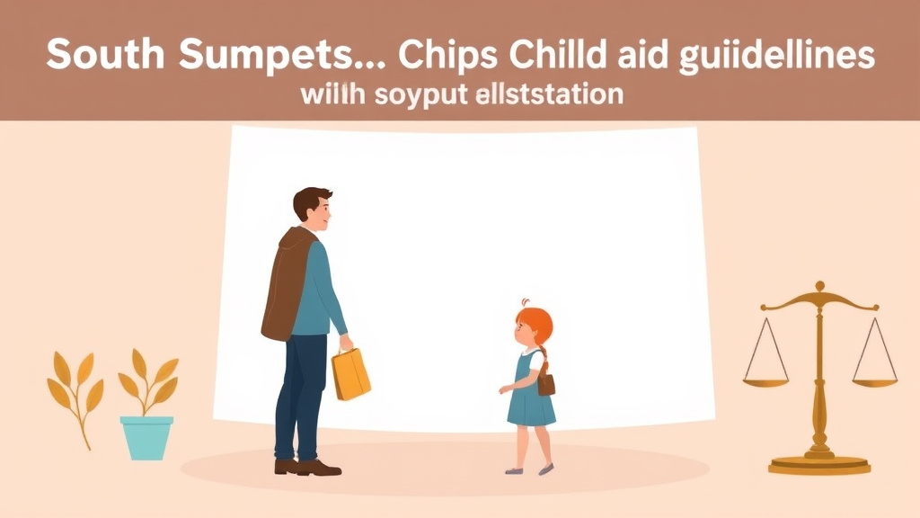 Illustration showing key concepts related to south dakota child support guidelines and calculator