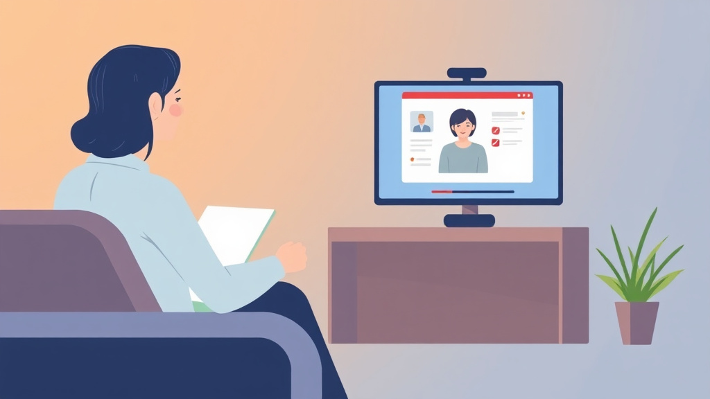 Illustration showing key concepts related to virtual visitation: video call schedules and court guidelines