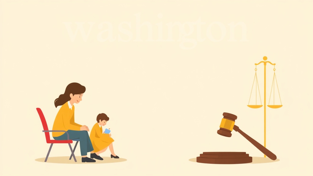 Illustration showing key concepts related to washington child support guidelines and calculator