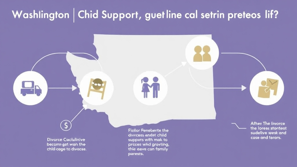Visual guide for practical steps in washington child support guidelines and calculator