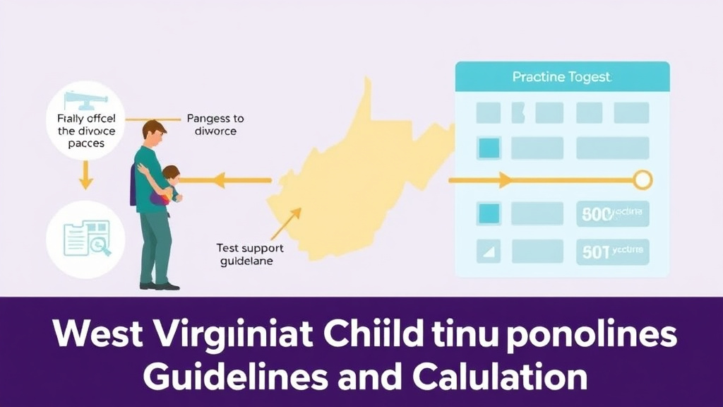 Visual guide for practical steps in west virginia child support guidelines and calculator